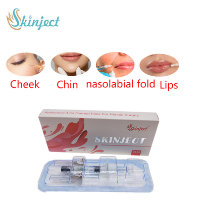 Injectable Skinject Deep HA Dermal 2ml Lips Fillers Cheek Chin Nasolabial Fold