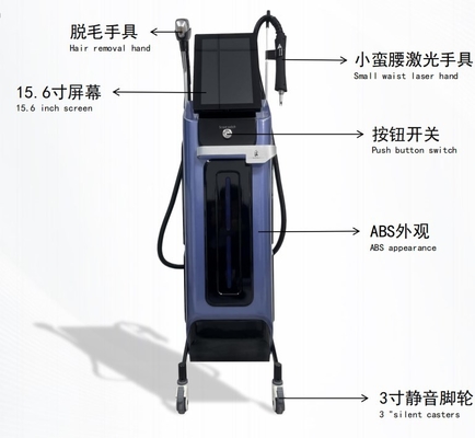 Diode Laser Hair Removal Skin Rejuvenation Beauty Machine Pico Laser 2 In 1