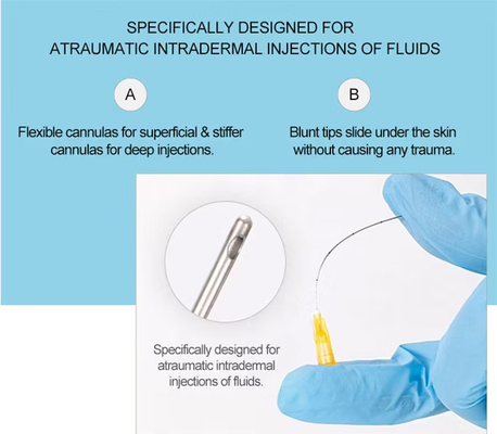 23G Disposable Beauty Hyaluronic Acid Blunt Needle Injection Needle