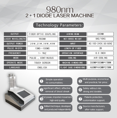 Facial Beauty Machine With 8.0 Inch Operation Interface And 1-30W Output Power