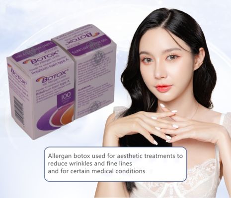Allergan Botox 100IU Injectable for Wrinkle Reduction Forehead Lines Botulinum Toxin Treatment for Smooth