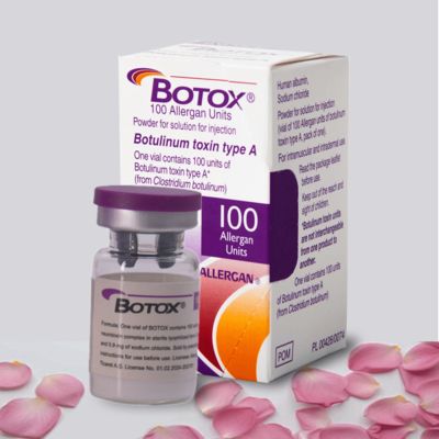 Allergan Botox 100IU Injectable for Wrinkle Reduction Forehead Lines Botulinum Toxin Treatment for Smooth