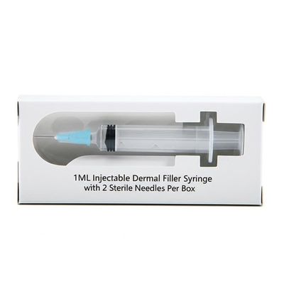 1ML Injectable Dermal Filler Syringe with 2 Sterile Needles Per Box