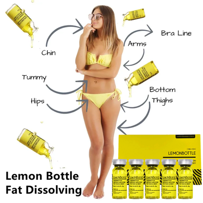 10ml Lemon Bottle Lipolytic Injection for Effective Fat Reduction