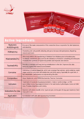 White PDRN serums 3 Ml 5 Vial box regenerative skincare solution supporting collagen synthesis and skin healing