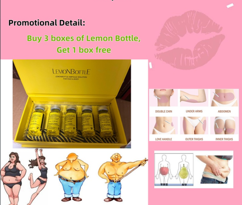 10ml Per Vial Fat Dissolver Lemon Bottle Lipolytic Solution