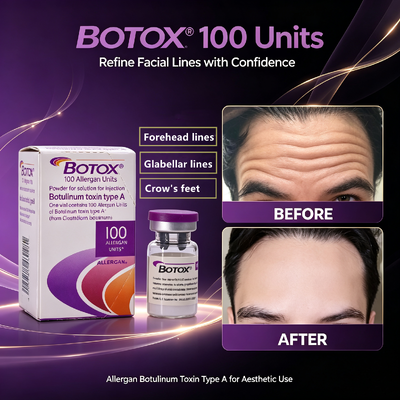 BOTOX 100 units Anti Wrinkle Injection Facial Aesthetic Treatment Allergan Botulinum Toxin Type A