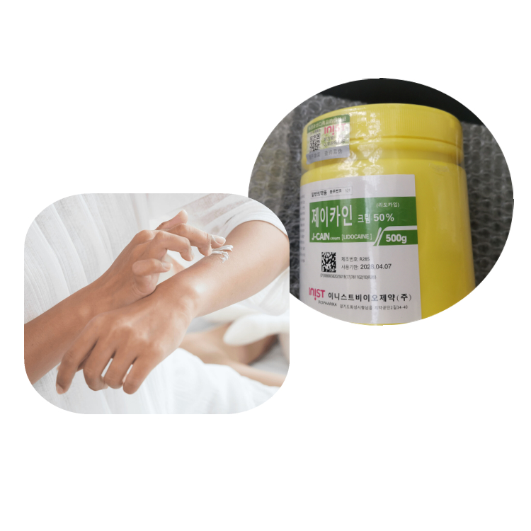 J-Cain Korea Anesthetic Numbing Cream 50% 500g