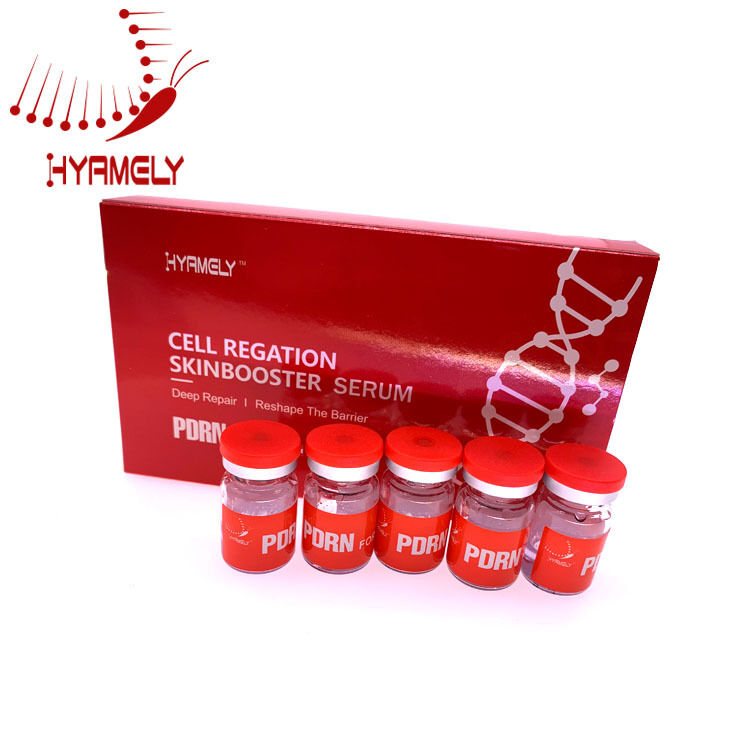 White PDRN serums 3 Ml 5 Vial box regenerative skincare solution supporting collagen synthesis and skin healing