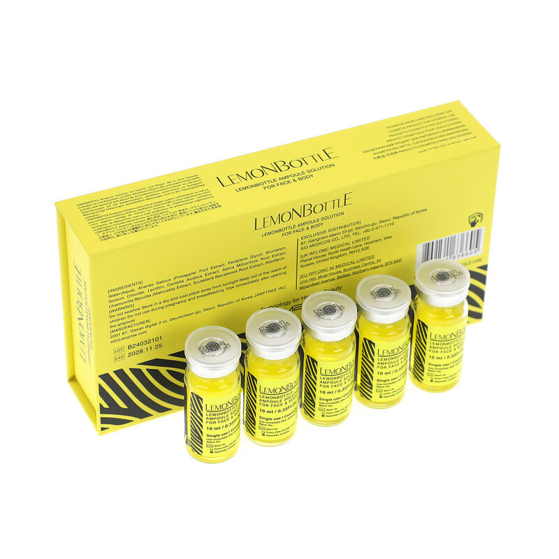 Lipolytic Solution Lemon Bottle 10ml for Flat Belly Burning Tummy