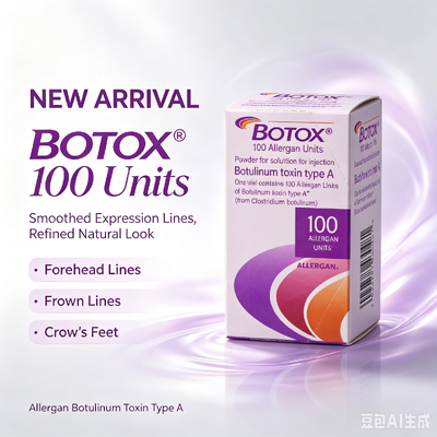 BOTOX 100 units Anti Wrinkle Injection Facial Aesthetic Treatment Allergan Botulinum Toxin Type A